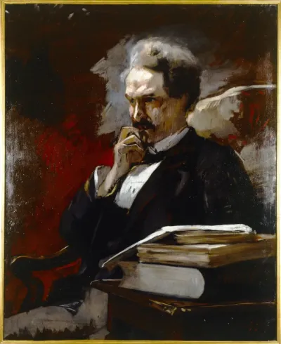 Portrait d'Henri Rochefort (Victor-Henri, marquis de Rochefort-Luçay, dit), journaliste, homme politique et écrivain (1831-1913)