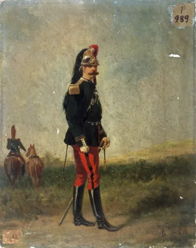 Portrait d'un officier de cuirassiers