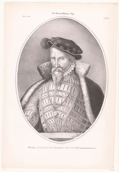 Portrait de François duc de Guise d'après l'email du Musée Royal