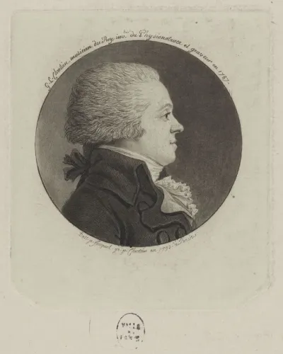 Portrait de Monsieur Chrétien (G.L.), musicien du Roy, inventeur du physionotrace et graveur