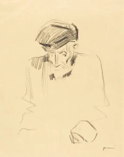 Portrait de Renoir (2e planche) (Portrait of Renoir) (second plate)