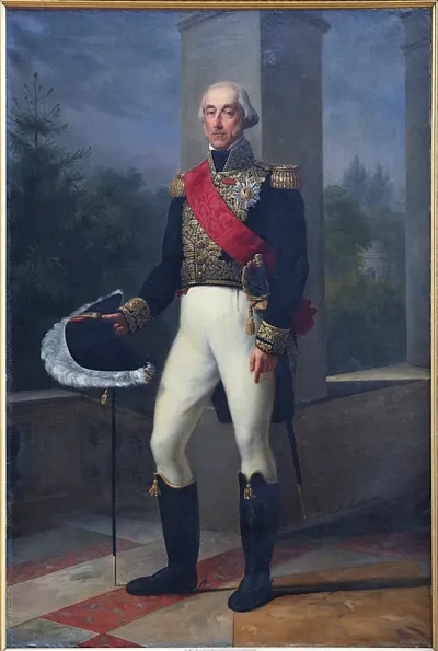 Portrait en pied du duc de Bourbon, en tenue de lieutenant général