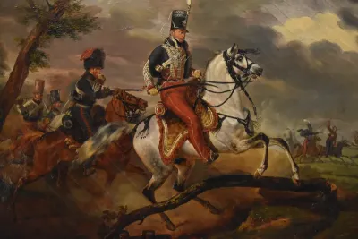 Portrait équestre du Colonel Clary