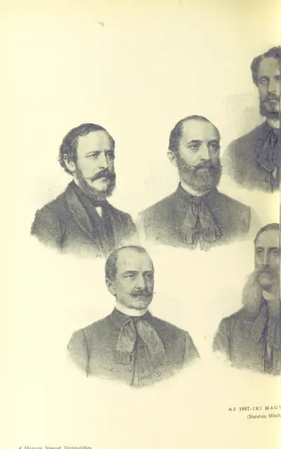 Portrait from "A magyar nemzet tortenete. Szerkeszti Szilágyi S. [With maps and illustrations.]".