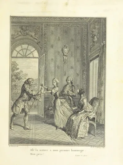 portrait from "Collection complette des Oeuvres de Mr de Voltaire".