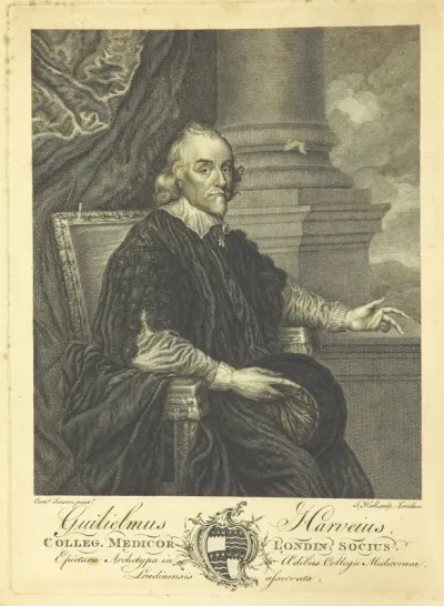 Portrait from "Guilielmi Harveii opera omnia, etc".
