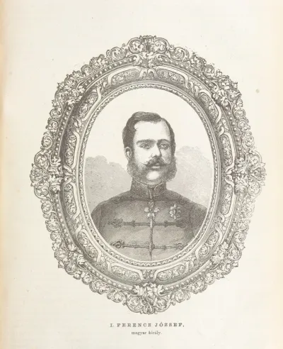 portrait from "Orszaggyülési Emlékkönyv. 1866 ... H. K. felelös szerkesztö, Farkas A. fömunkatárs".