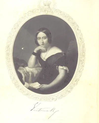 portrait from "Royal Visits and Progresses to Wales, and the border counties of Cheshire, Salop, Hereford, and Monmouth, from the first invasion of Julius Cæsar, to the friendly visit of Her most Gracious Majesty Queen Victoria ... Illustrated with a