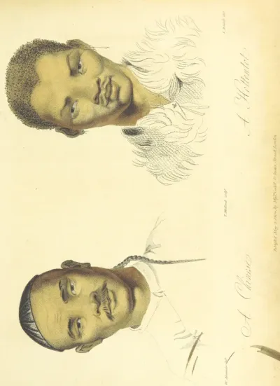 portrait from "Travels in China: containing descriptions, observations and comparisons made and collected in the course of a short residence at the Imperial Palace of Yuen-min-yuen, and on a subsequent journey from Pekin to Canton".