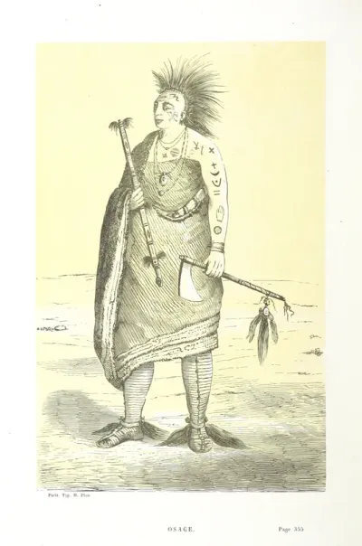 Portrait from "Voyage pittoresque dans les grands Déserts du Nouveau Monde".