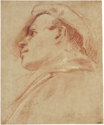 Portrait head of a young man
