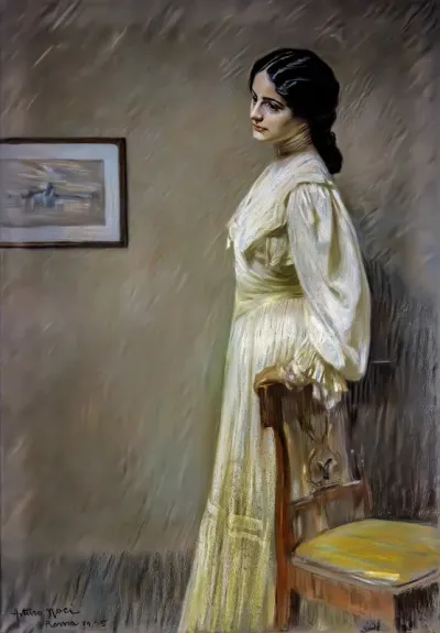 Portrait in yellow