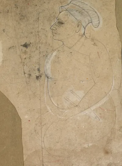 Portrait of a blind man