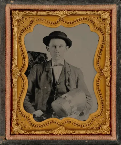 Portrait of a Bonnet Salesman