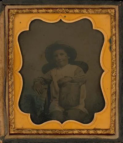 Portrait of a Boy with Oil Can