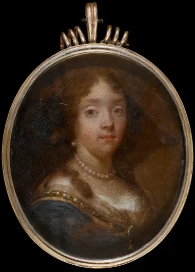 Portrait of a lady wearing a blue cloak