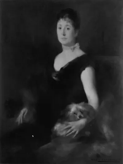 Portrait of a Lady with a Dog