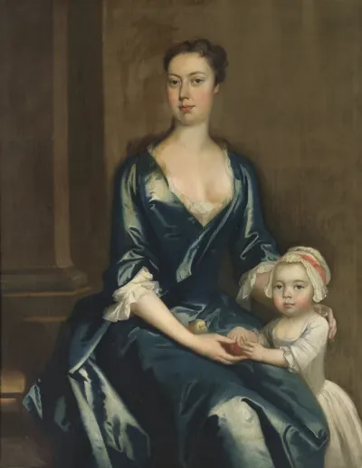 Portrait of a Lady with her daughter