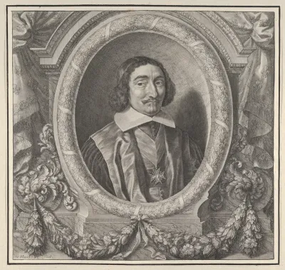 Portrait of a Male Figure Wearing a Maltese Cross