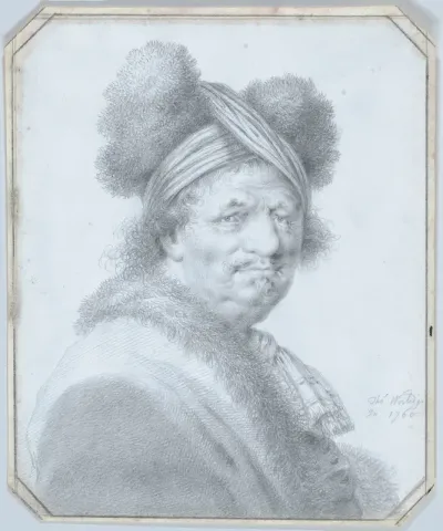 Portrait of a man dressed in furs