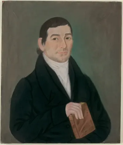 Portrait of a Man Holding a Book