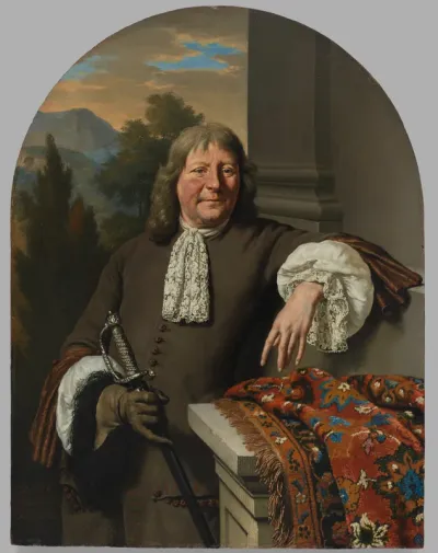 Portrait of a Man Holding a Sword