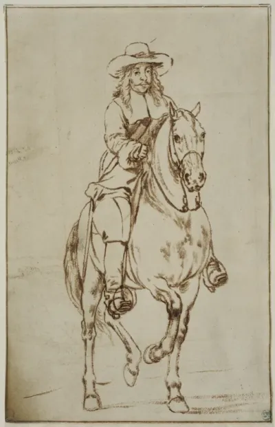 Portrait of a Man on a Horse