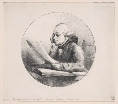 Portrait of a Man Reading