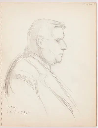 Portrait of a man, side profil