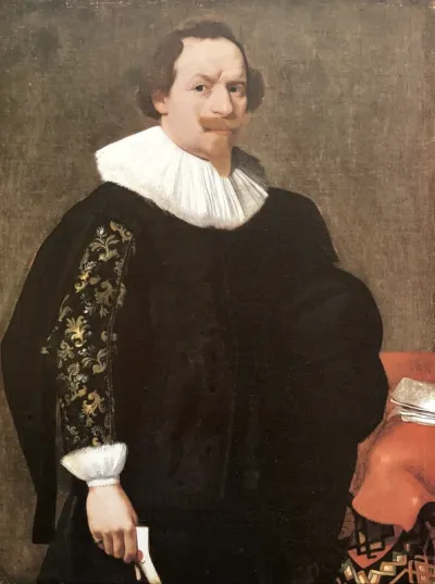 Portrait of a man with a scar