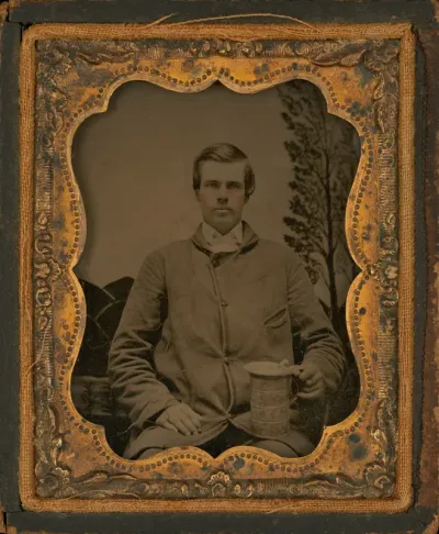 Portrait of a Man with Tin Measuring Cup