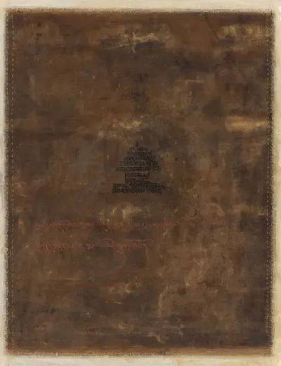 Portrait of a monk, possibly Chen Nga Tshultrim Bar, extending a blessing