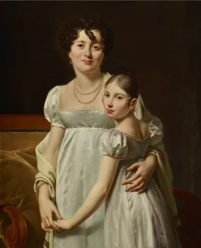 Portrait of a mother and her daughter