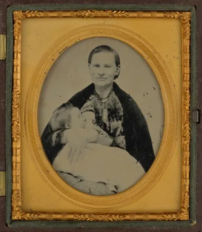 Portrait of a Mother Nursing Baby