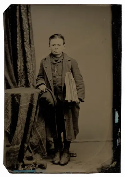 Portrait of a Newspaper Boy