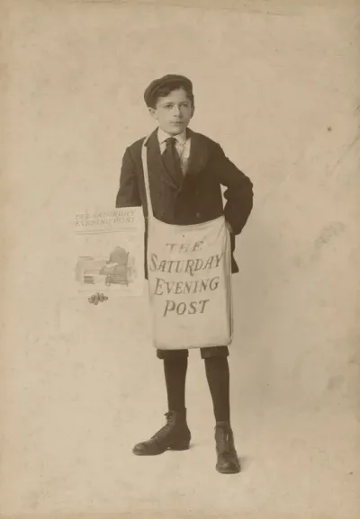 Portrait of a Saturday Evening Post Paperboy
