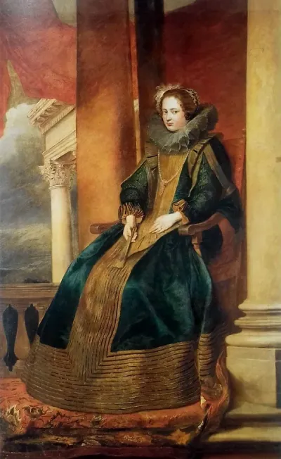 Portrait of a seated Genoese woman