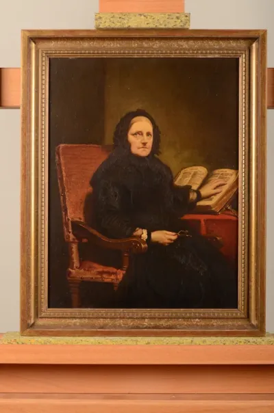 Portrait of a seated woman