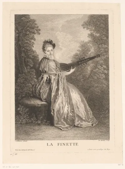 Portrait of a Theorbo Player