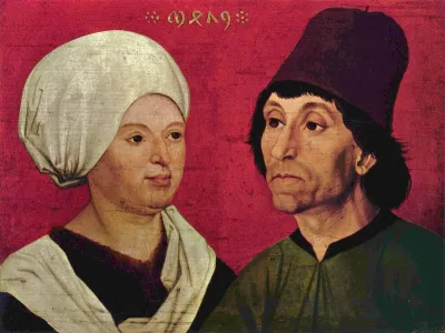 Portrait of a wedded couple