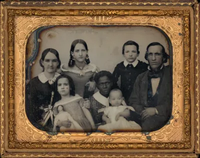 Portrait of a Woman and a Family
