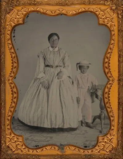 Portrait of a Woman and Boy