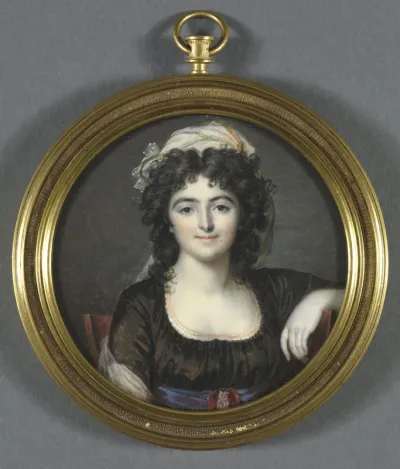 Portrait of a Woman in a Brown Dress