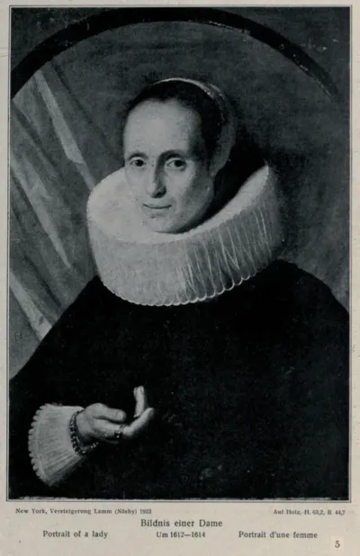 Portrait of a woman in a ruff collar