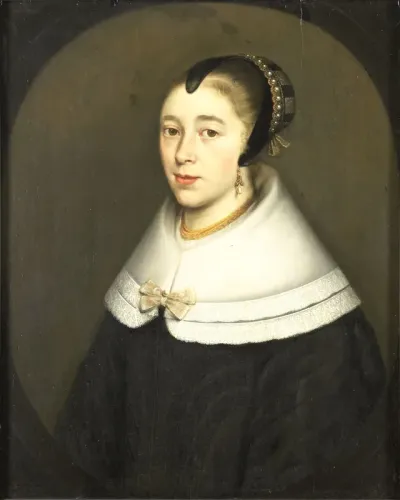 Portrait of a woman, presumably Catharina Kettingh (1626/27-73), wife of Bartholomeus Vermuyden