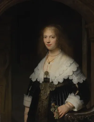 Portrait of a Woman, Probably Maria Trip (1619-1683)