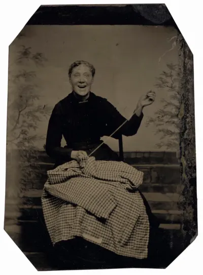 Portrait of a Woman Sewing