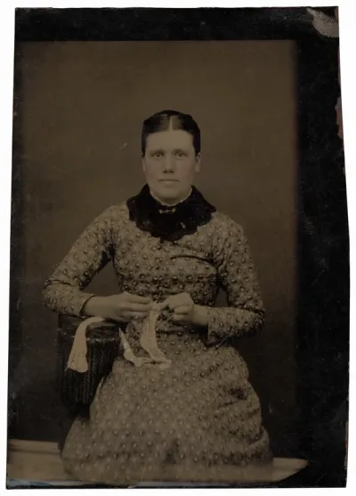 Portrait of a Woman Tatting