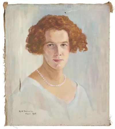 Portrait of a Woman with Red Hair