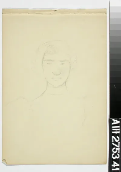Portrait of a Young Girl, Sketch